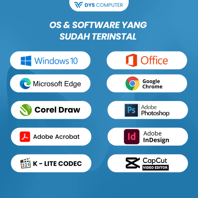 Komputer Gaming FullSet I5 Desain Editing Ram 8GB + HDD 500GB