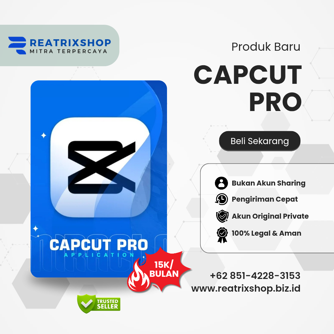 Beli Capcut Pro Private 1 Bulan - Capcut Indonesia