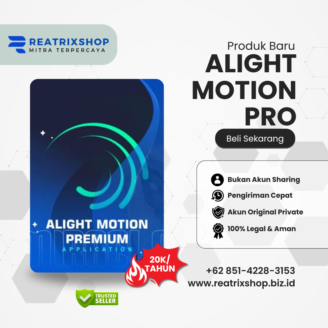 Alight Motion Premium 100% Akun Private 1 Tahun, Bukan Shering
